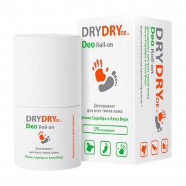 Dry Dry De Deo (Де Део) Дезодорант-ролик для всех типов кожи Ионы серебра и алоэ вера 50мл