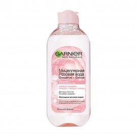 Garnier Skin Naturals Вода мицеллярная для снятия макияжа Очищение+Сияние Розовая вода 400мл