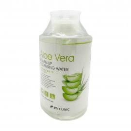 3W Clinic Aloe Vera Средство для очищения и снятия макияжа с Алое Вера 500мл