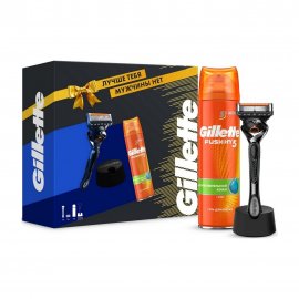 Gillette Men Набор Станок Proglide с 1 сменной кассетой+Гель для бритья Fusion 200мл+Подставка