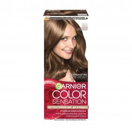 Garnier Color Sensation Роскошь цвета Крем-краска для волос 6.0 Роскошный темно-русый