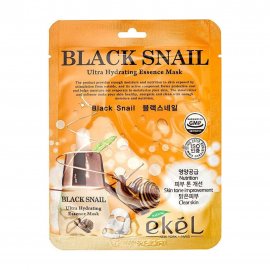 Ekel Маска тканевая для лица Black Snail 25мл