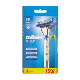 Gillette Mach3 Turbo Станок с 4 сменными кассетами
