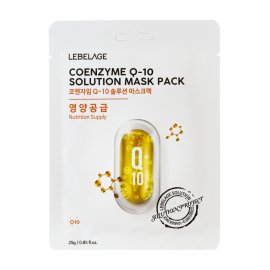 Lebelage Solution Coenzyme Q-10 Маска тканевая для лица с коэнзимом 23гр