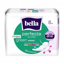 Bella Прокладки гигиенические Perfecta Ultra Green Maxi 8шт