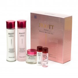 Jigott Набор Essence Крем-эмульсия 50гр+Тонер-эссенция 150мл+30мл+Лосьон 150мл+30мл