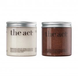 The Act Набор Скраб-бальзам для тела Кокос 300гр+Кофейный скраб Шоколад 300гр