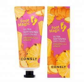Consly Крем ультрасмягчающий для ног Ананас и имбирь 100мл