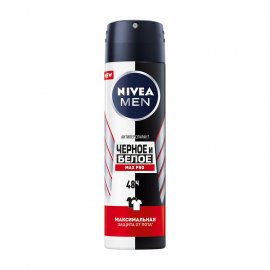 Nivea For Men Дезодорант-антиперспирант спрей Max Pro Черное и Белое 150мл