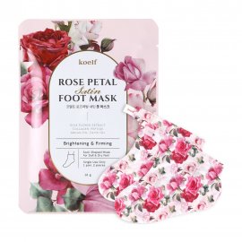 Koelf Rose Petal Satin Маска-носочки для ног с экстрактом розы 1пара