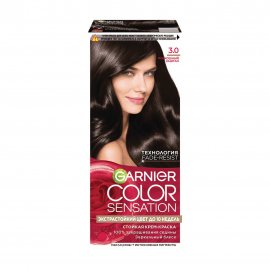 Garnier Color Sensation Роскошь цвета Крем-краска для волос 3.0 Роскошный каштан