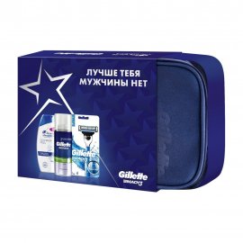 Gillette Men Набор Станок Масh3 Start+Пена для бритья Алоэ+Шампунь