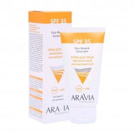 Aravia Professional Крем минеральный солнцезащитный для лица SPF35 50мл