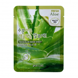 3W Clinic Fresh Маска тканевая для лица Aloe 23мл