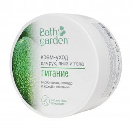 Bath Garden Крем-уход питательный для рук лица и тела Питание 200мл